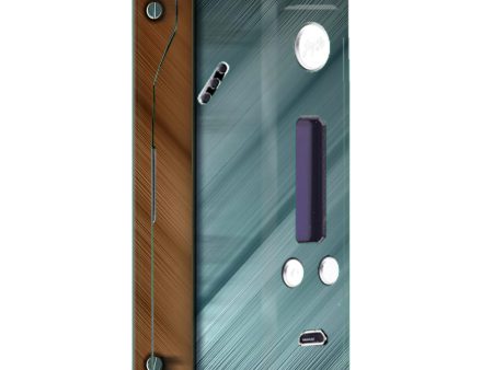 Blue Brown Rivets Metal Panel Wismec Reuleaux RX200  Skin Fashion