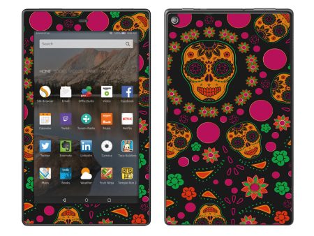 Dia De Los Skulls Amazon Fire HD 8 Skin Online Hot Sale