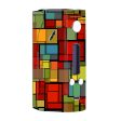 Abstract Colorful Square Pattern Wismec Reuleaux RX200  Skin Fashion