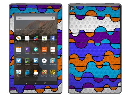 Colorful Swirl Print Amazon Fire HD 8 Skin Discount