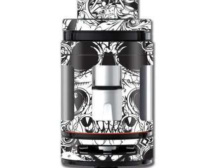 Crazy Lineart Skull Design Smok TFV8 Mini Big Baby Beast Skin For Cheap