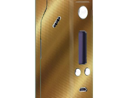 Gold Pattern Shiney Wismec Reuleaux RX200  Skin Cheap