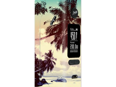 Palm Trees Vintage Beach Island Wismec Reuleaux RX 2 3 combo kit Skin Online Sale