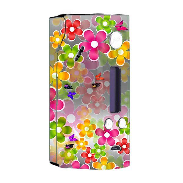 Butterflies And Daisies Flower Wismec Reuleaux RX200  Skin Sale