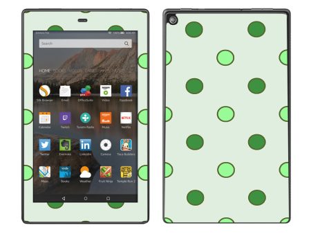 Green Polka Dots Amazon Fire HD 8 Skin Online