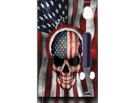 America Skull Military Usa Murica Wismec Reuleaux RX200  Skin on Sale