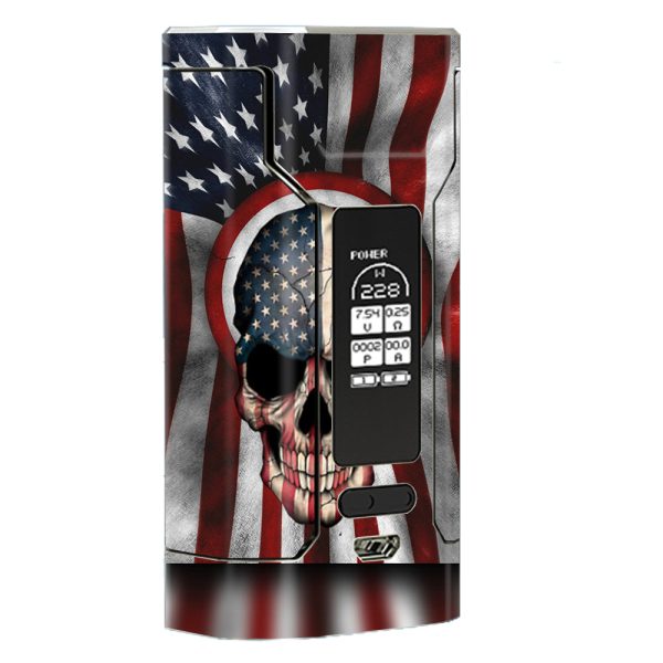 America Skull Military Usa Murica Wismec Predator 228 Skin Online now