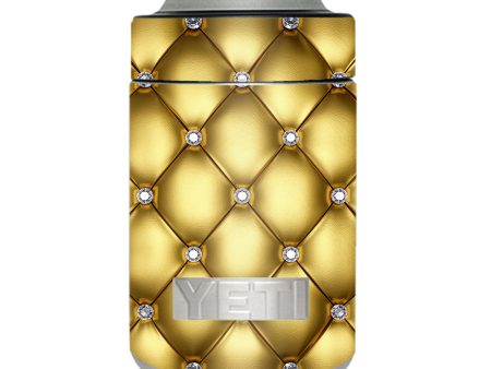 Gold Diamond Chesterfield Yeti Rambler Colster Skin For Discount