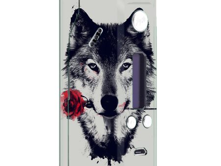 Wolf With Rose In Mouth Wismec Reuleaux RX200  Skin Online