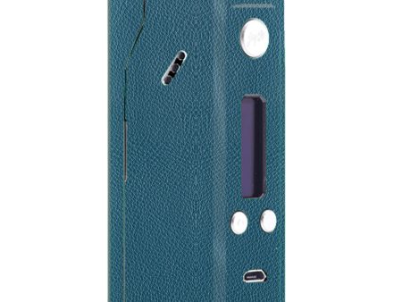 Blue Teal Leather Pattern Look Wismec Reuleaux RX200  Skin Hot on Sale