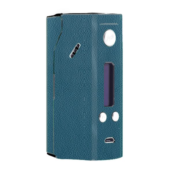 Blue Teal Leather Pattern Look Wismec Reuleaux RX200  Skin Hot on Sale