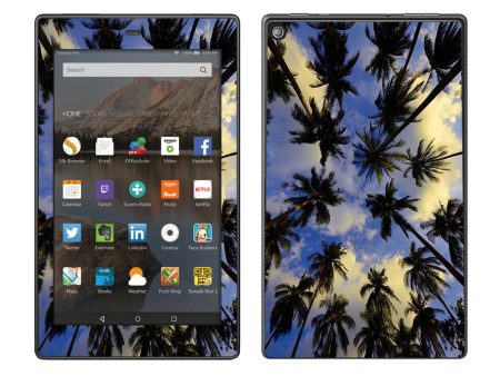 Palm Trees Miami Sky Cloud Amazon Fire HD 8 Skin on Sale