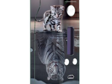 Kitten Reflection Of Lion Wismec Reuleaux RX200  Skin on Sale