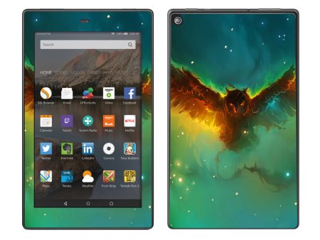 Flying Owl In Clouds Amazon Fire HD 8 Skin on Sale