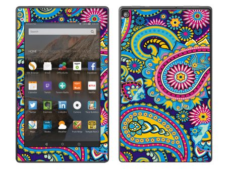 Colorful Paisley Mix Amazon Fire HD 8 Skin Sale