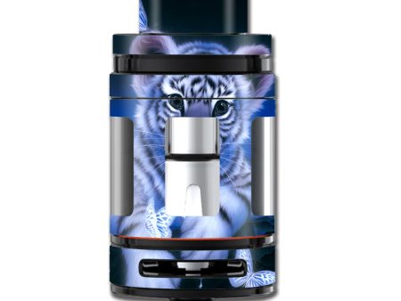 Cute White Tiger Cub Butterflies Smok TFV8 Mini Big Baby Beast Skin Online now