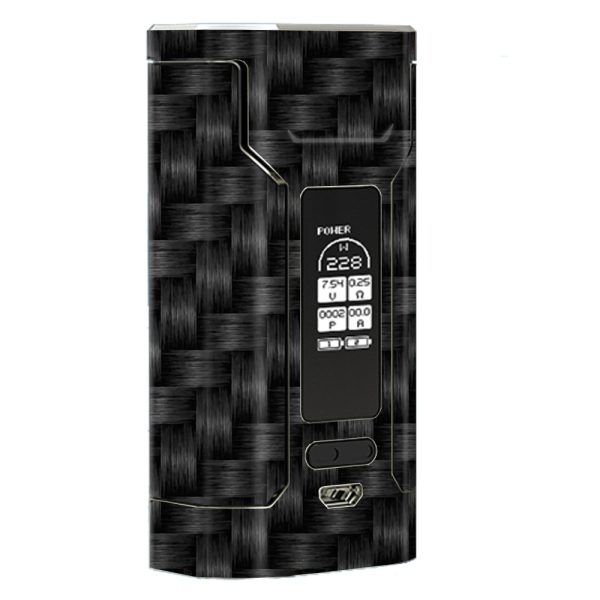 Black Grey Carbon Fiber Weave Wismec Predator 228 Skin Supply