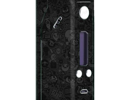 Black Sticker Slap Design Wismec Reuleaux RX200  Skin For Sale