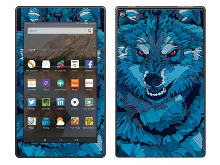 Blue Wolf Amazon Fire HD 8 Skin Fashion