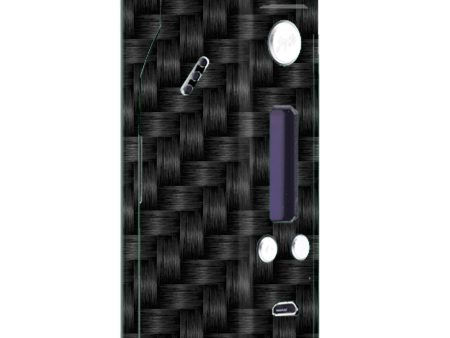 Black Grey Carbon Fiber Weave Wismec Reuleaux RX200  Skin Discount