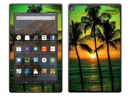 Sunset Palm Trees Ocean Amazon Fire HD 8 Skin Online Sale