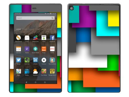 Metro Squares Modern Amazon Fire HD 8 Skin Online now