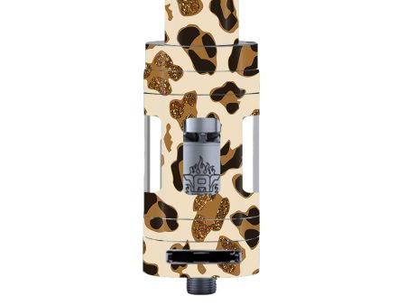 Brown Leopard Skin Pattern Smok TFV8 Tank Skin For Sale