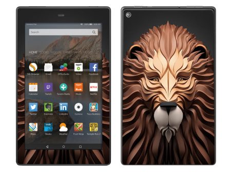 3D Lion Amazon Fire HD 8 Skin Online Sale