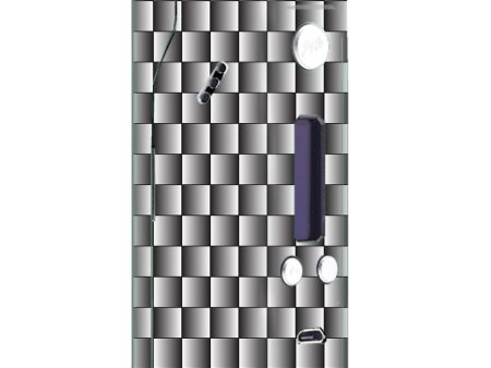 White Grey Carbon Fiber Look Wismec Reuleaux RX200  Skin For Cheap